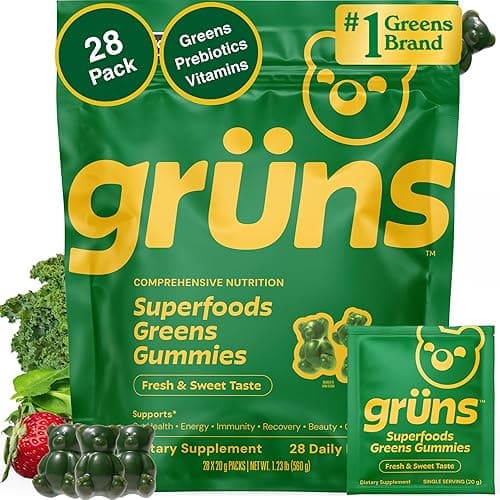 Grüns Adult Super Greens Multivitamin Gummies