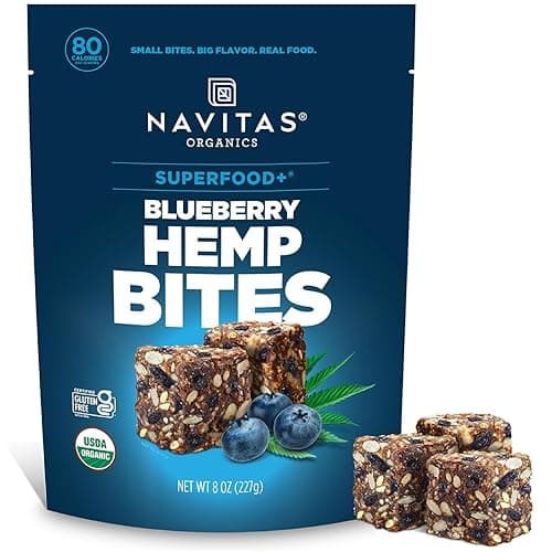 Navitas Organics Superfood+ Blueberry Hemp Bites – Clean Energy Snack