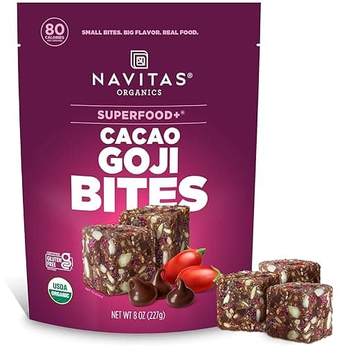 Navitas Organics Superfood+ Cacao Goji Bites – Clean Energy Snack
