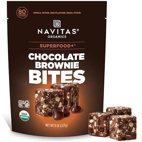 Navitas Organics Superfood+ Chocolate Brownie Bites – Clean Energy Snack