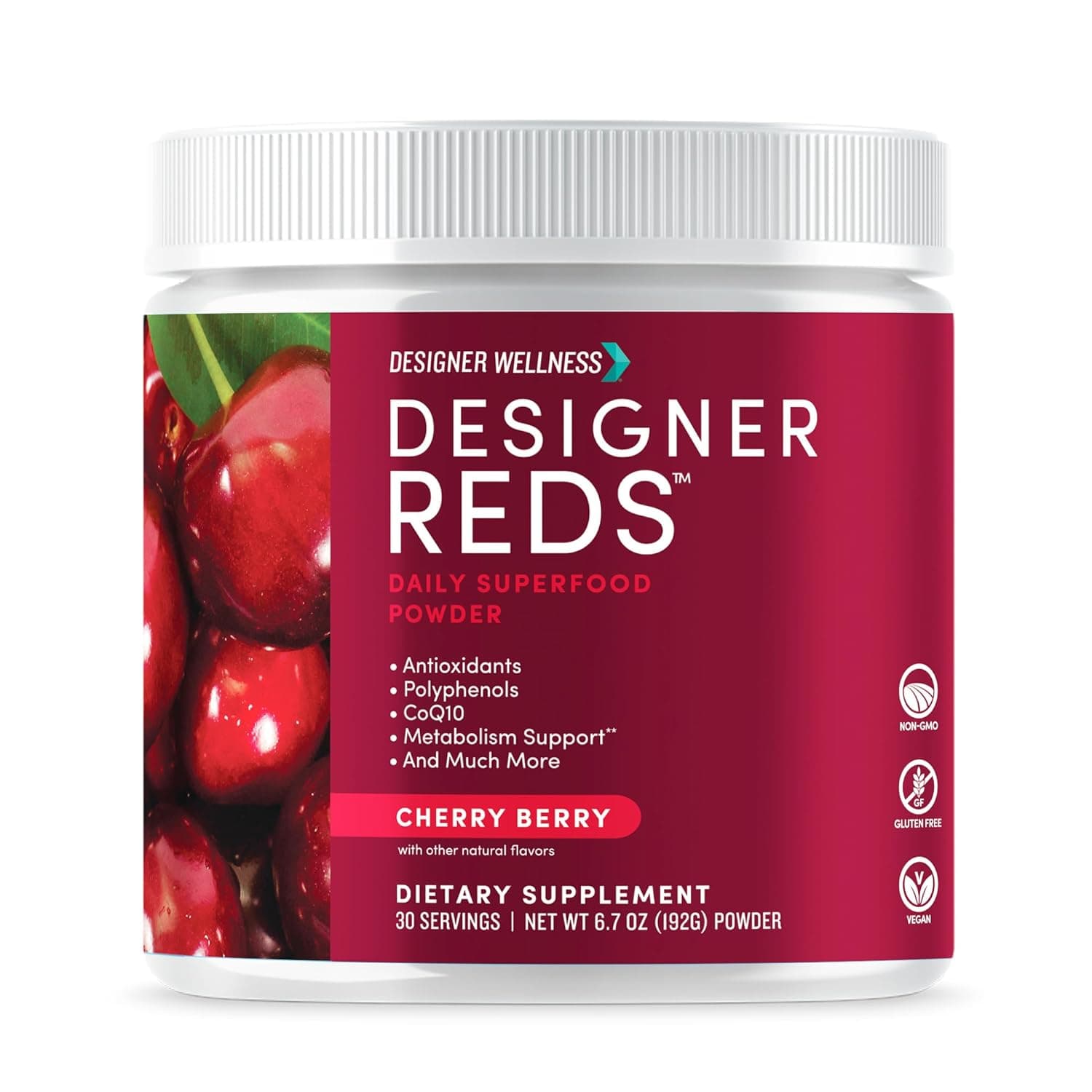 Designer Reds Daily Superfood Powder – Cherry Berry
