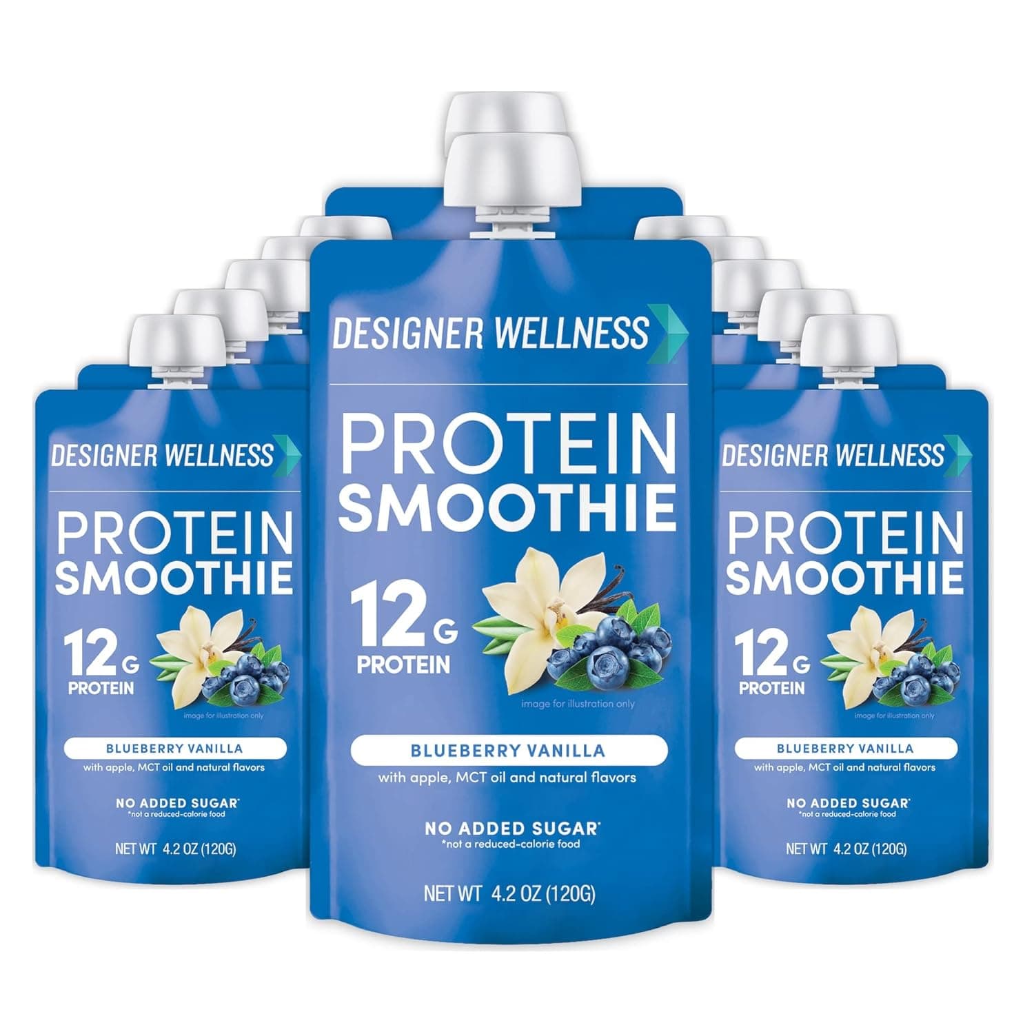 Designer Wellness Protein Smoothie – Blueberry Vanilla