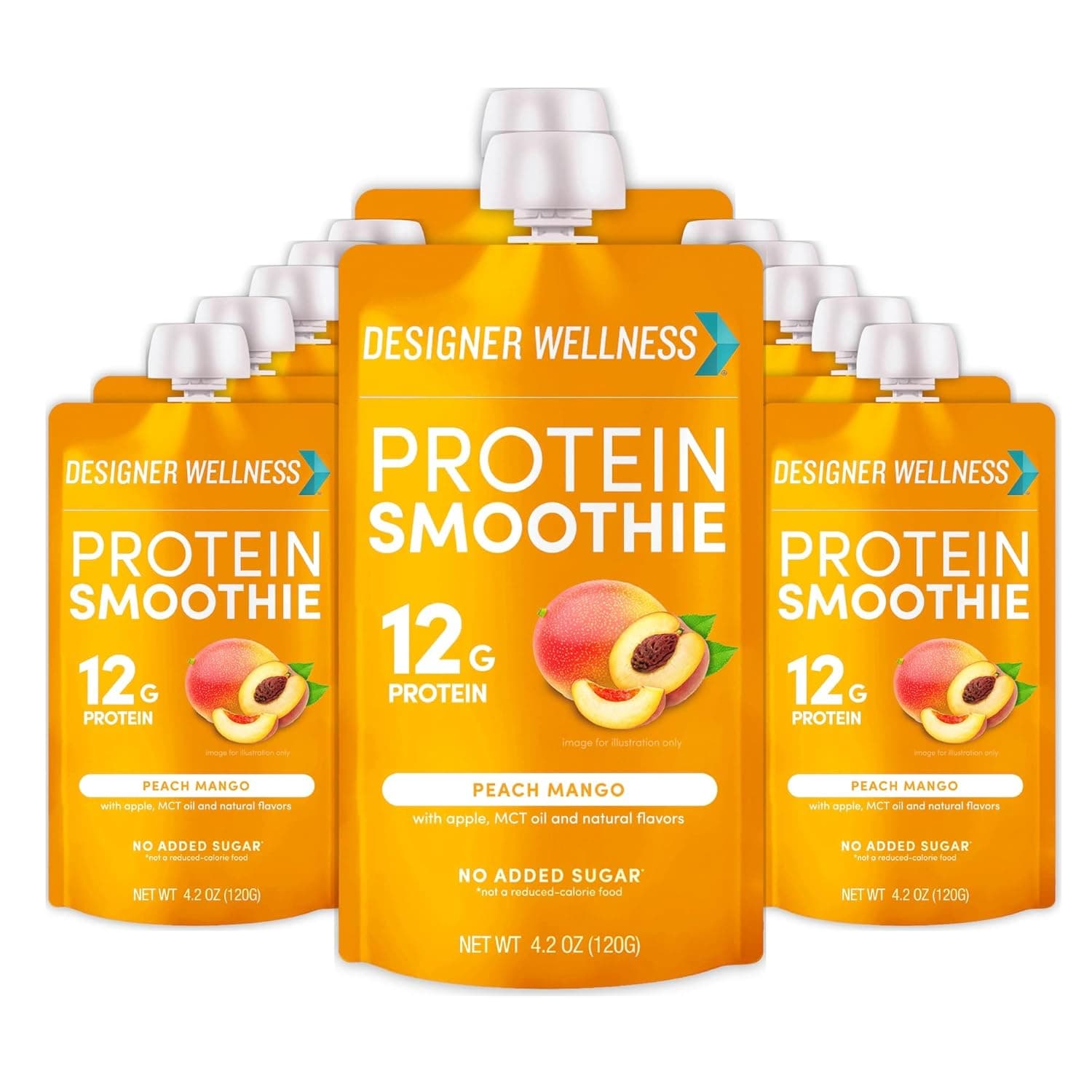 Designer Wellness Protein Smoothie – Peach Mango