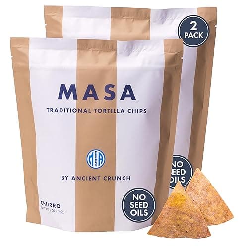 MASA Churro Corn Tortilla Chips – Cooked in Beef Tallow