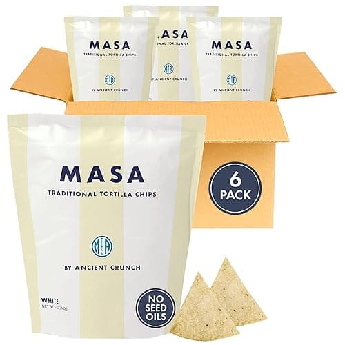 MASA White Corn Tortilla Chips – Cooked in Beef Tallow