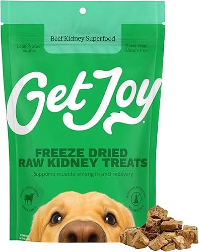 Get Joy Freeze‑Dried 100% Beef Kidney Dog Treats, 4 oz