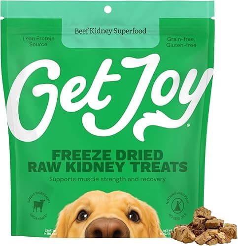 Get Joy Freeze‑Dried 100% Beef Kidney Dog Treats, 16 oz