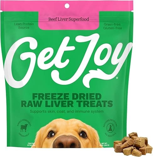 Get Joy Freeze‑Dried 100% Beef Liver Dog Treats, 16 oz
