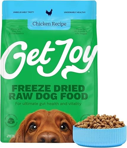 Get Joy Freeze‑Dried Raw Chicken Dog Food, 16 oz