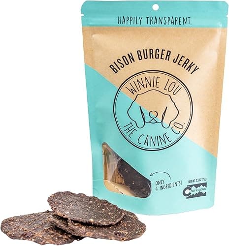 Winnie Lou Bison Burger Jerky Dog Treats – 1 Pack