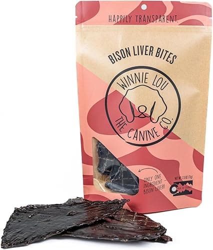 Winnie Lou Bison Liver Bites Dog Treats – 1 Pack