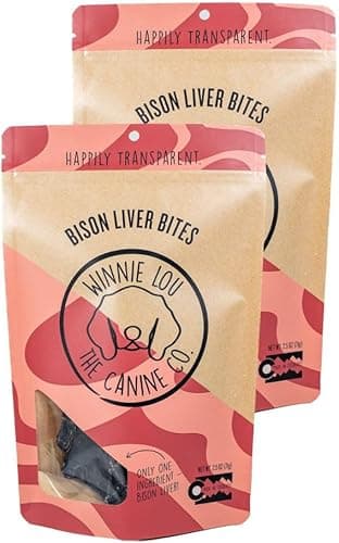 Winnie Lou Bison Liver Bites Dog Treats – 2 Pack