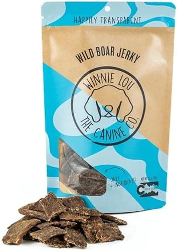 Winnie Lou Wild Boar Jerky Dog Treats – 1 Pack