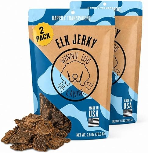 Winnie Lou Elk Jerky Dog Treats – 2 Pack