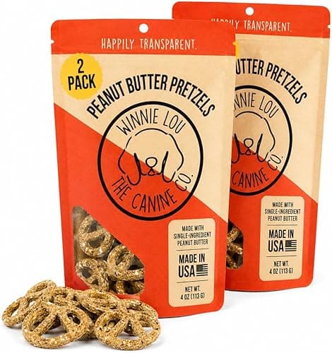 Winnie Lou Organic Peanut Butter Pretzels – 2 Pack