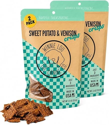 Winnie Lou Sweet Potato & Venison Crisps – 2 Pack