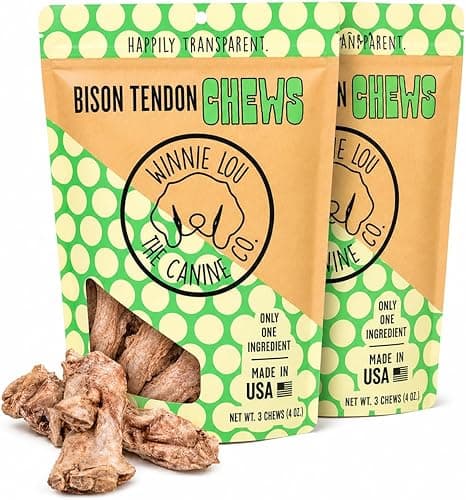 Winnie Lou The Canine Co. Bison Tendon Chews – 2 Pack