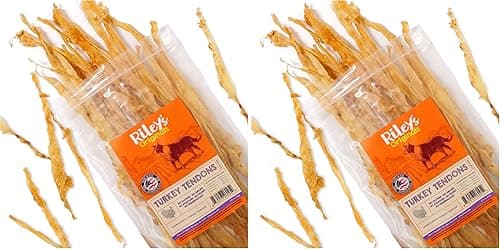 Riley’s Turkey Tendons for Dogs – 4 oz (Pack of 2)