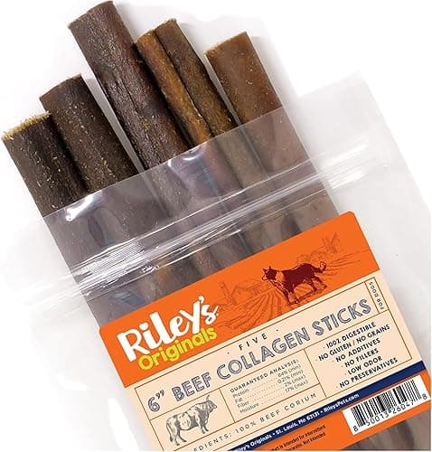 Riley’s 6‑Inch Beef Collagen Sticks – 5 Count