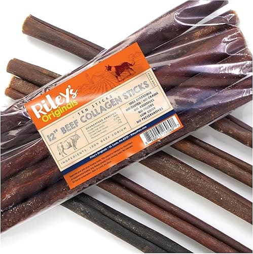 Riley’s 12‑Inch Beef Collagen Sticks for Dogs – 10 Count