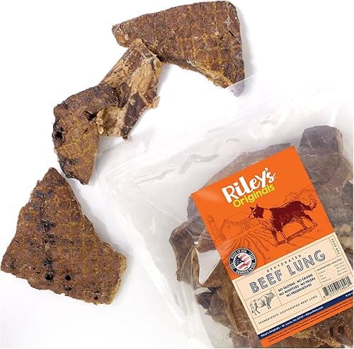 Riley’s Dehydrated Beef Lung Dog Treats – 8 oz