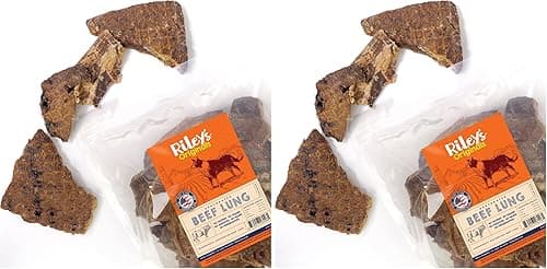 Riley’s Dehydrated Beef Lung Dog Treats – 8 oz (Pack of 2)