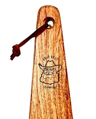COWBOY SPATULA – Mesquite Wood Spatula (Christmas - Ho Ho Howdy!)