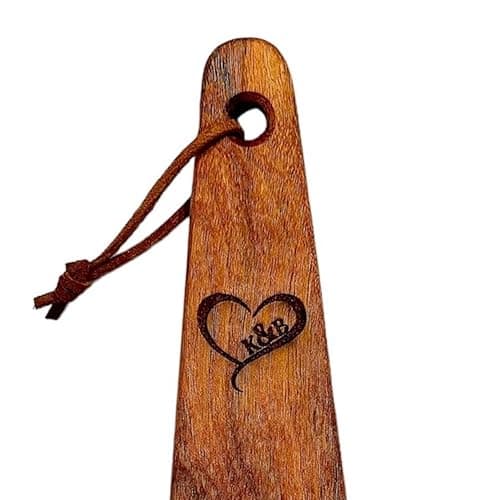COWBOY SPATULA – Mesquite Wood Spatula (Heart Initials)