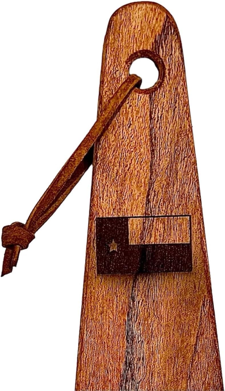  COWBOY SPATULA – Mesquite Wood Spatula (Texas Flag - Horizontal)