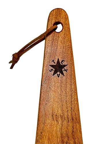  COWBOY SPATULA – Mesquite Wood Spatula (Texas de Zavala Flag)