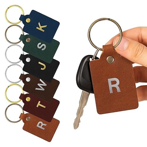  Northwind Personalized Leather Keychain - Rectangle