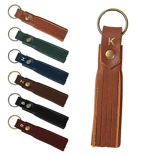  Northwind Personalized Leather Keychain - Tassel