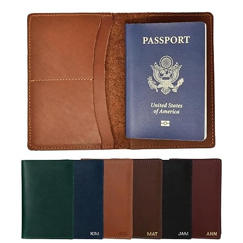 Northwind Personalized Leather Passport Wallet