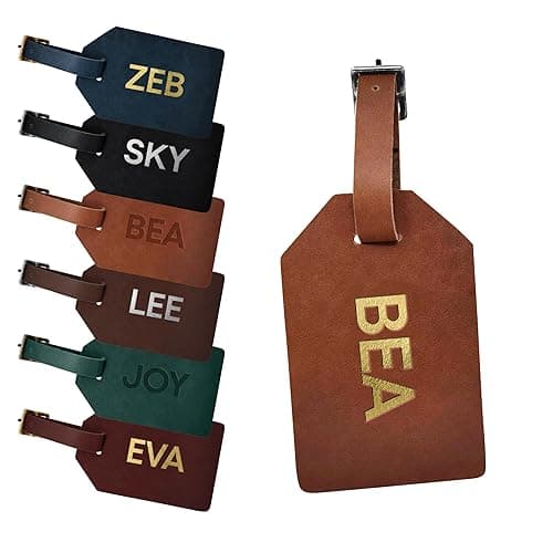  Northwind Personalized Leather Luggage Tag - Classic