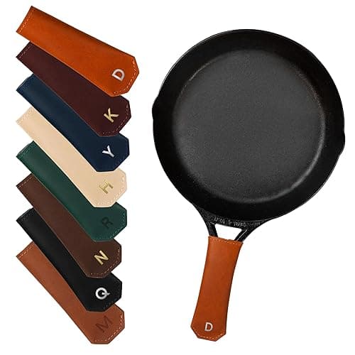 Northwind Personalized Engraved Leather Skillet Handle Cover