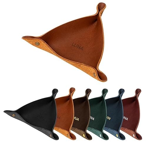  Northwind Personalized Leather: Ring Valet Tray 6.5”
