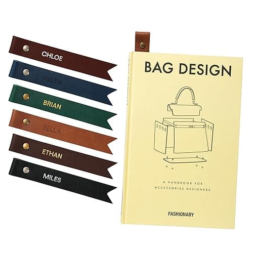 Northwind Personalized Leather Bookmark with Pen Holder