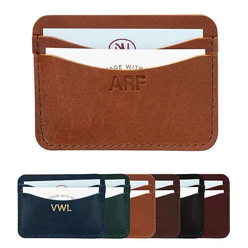 Northwind Personalized Leather Credit Card Holder