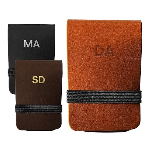 Northwind Personalized Leather Card Wallet with Elastic Band