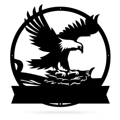 RealSteel Eagle’s Nest Family Monogram – Black 30”