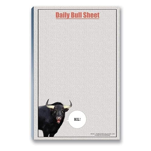 Stonehouse Collection Bull Sheet Funny Notepad – 8.5” x 5.5”