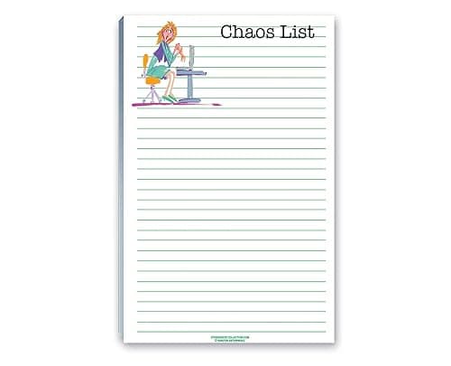 Stonehouse Collection Chaos List – Funny Notepad