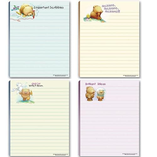 Cute Notepads – 4‑Pack (Sweet with a Touch of Humor)