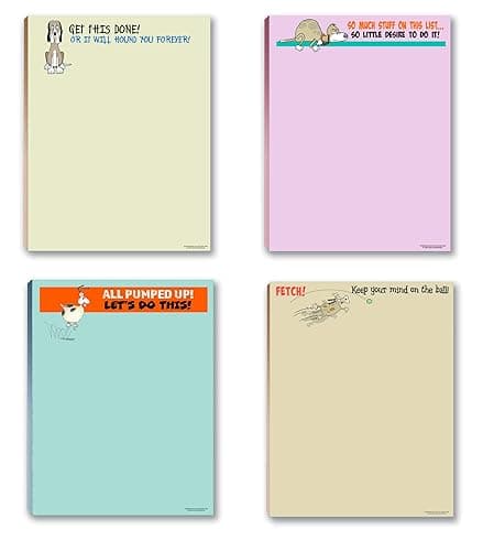 Funny Dog Notepads – 4‑Pack 