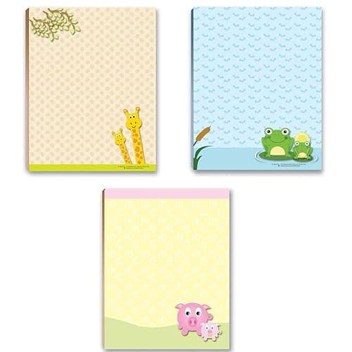 Stonehouse Collection Cute Animal Notepads – 4‑Pack