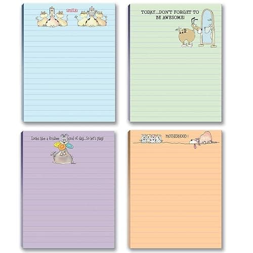 Funny Dog Theme Notepads – 4‑Pack 