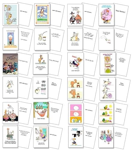 Stonehouse Collection Funny Happy Birthday Cards – 24‑Pack Option #2