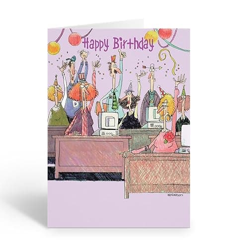 Stonehouse Collection Funny Office Birthday Card – Single Card 