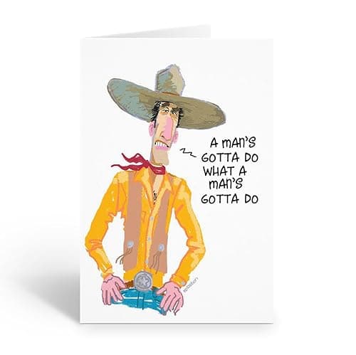 Stonehouse Collection Cowboy Birthday Card – Single Western Car