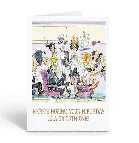Stonehouse Collection Airplane Birthday Card – Vintage Pilot “Smooth One” Airline Theme